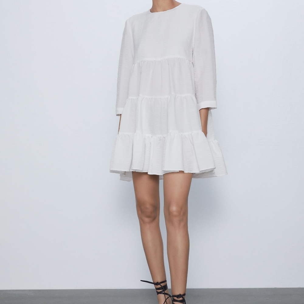 Zara The Sharon TEXTURED WEAVE DRESS